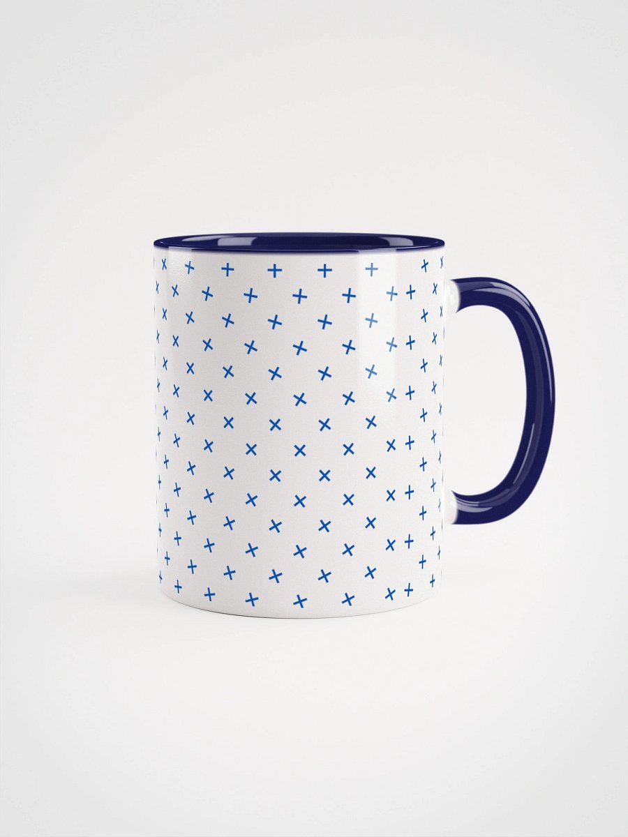 Glitchy Delight Ceramic Mug Navy product image (1)