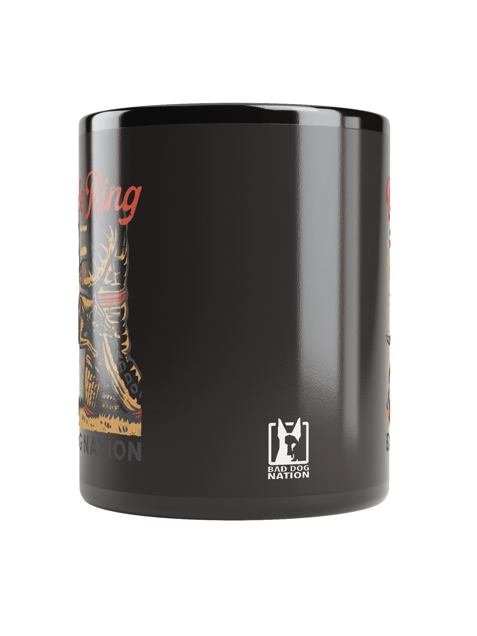 Vive le Ring - Black ceramic mug product image (5)