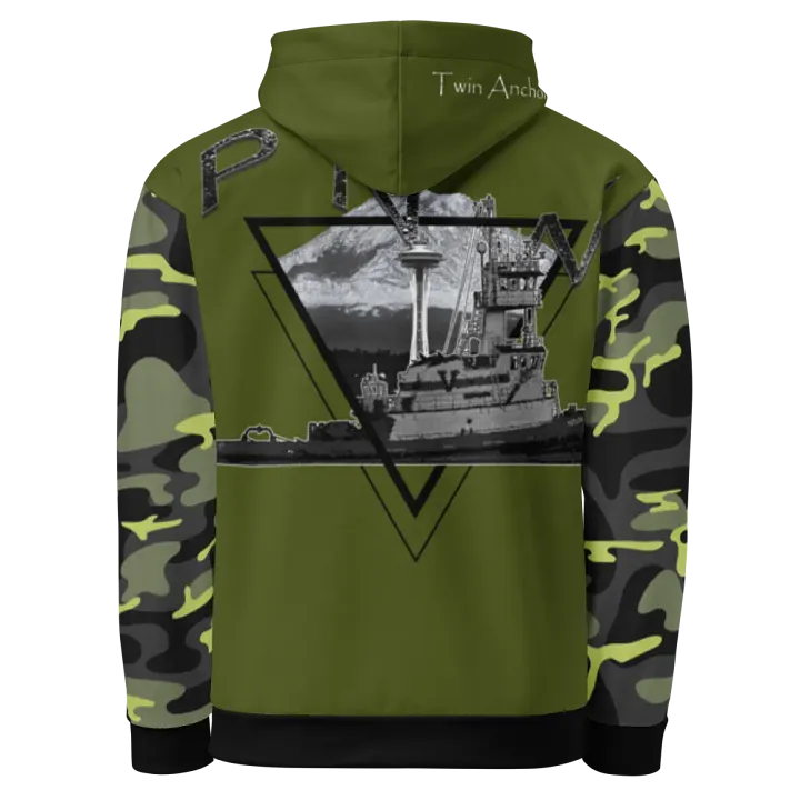 Camouflage & Green PNW 1 Hudson VB Hoodie product image (1)