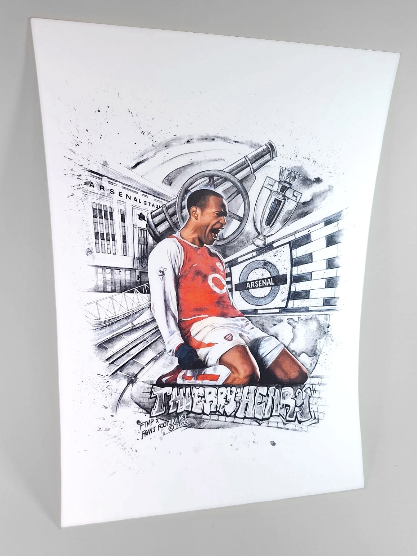Thierry Henry Arsenal Art Print – Matte Museum-Quality Football Poster (12th Man Exclusive) product image (1)