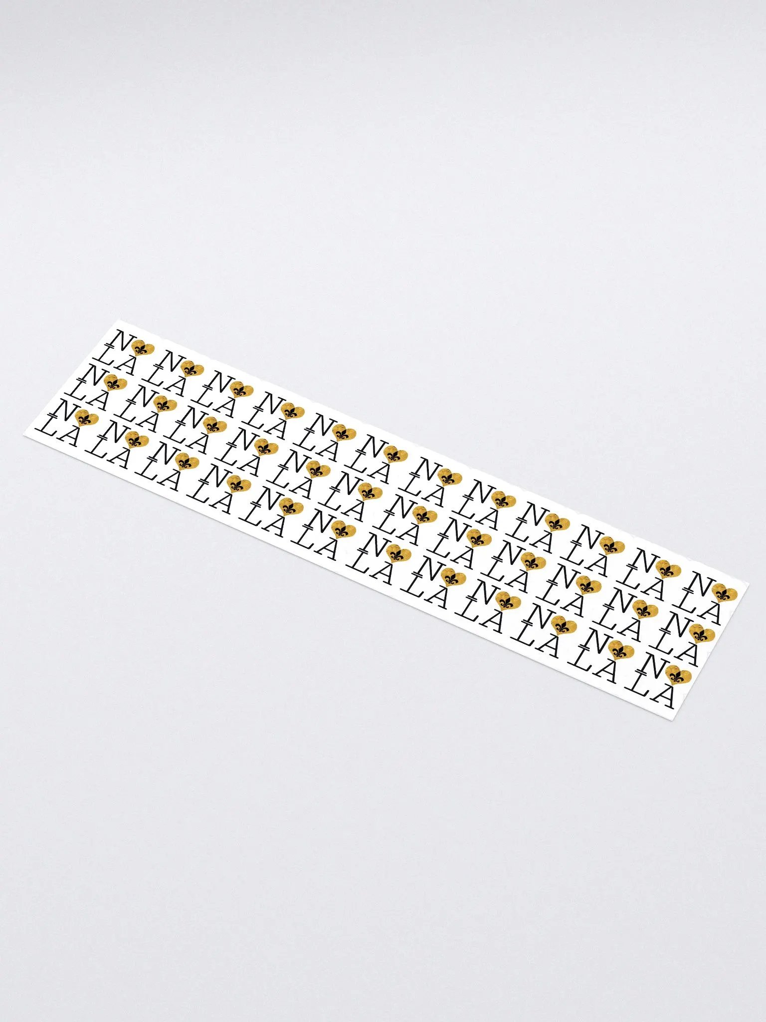 I LOVE NOLA **LEGACY STICKER** (GOLD WRAP HEART LONG) product image (1)