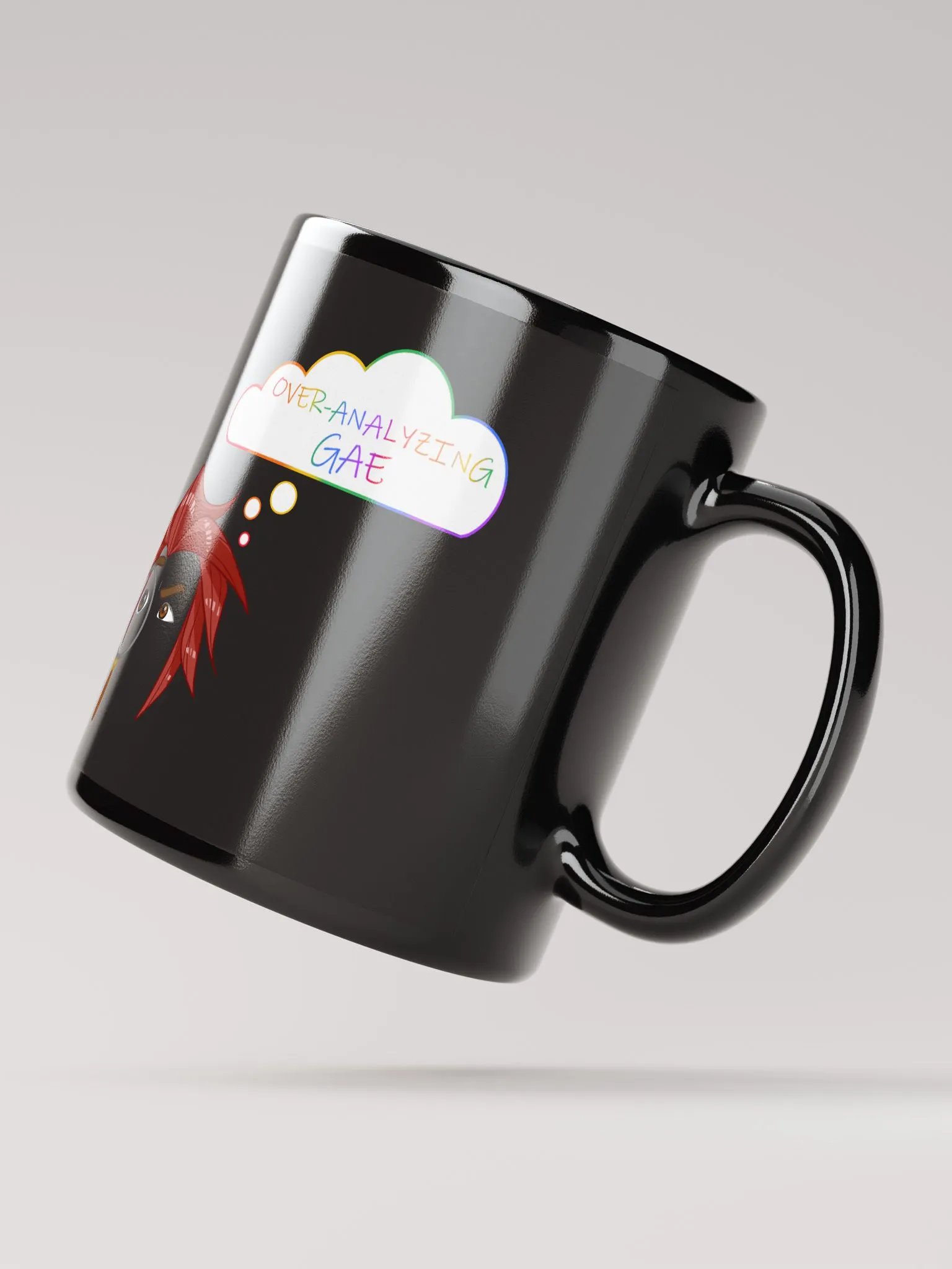 Overanalyzing Gae Black Mug product image (3)