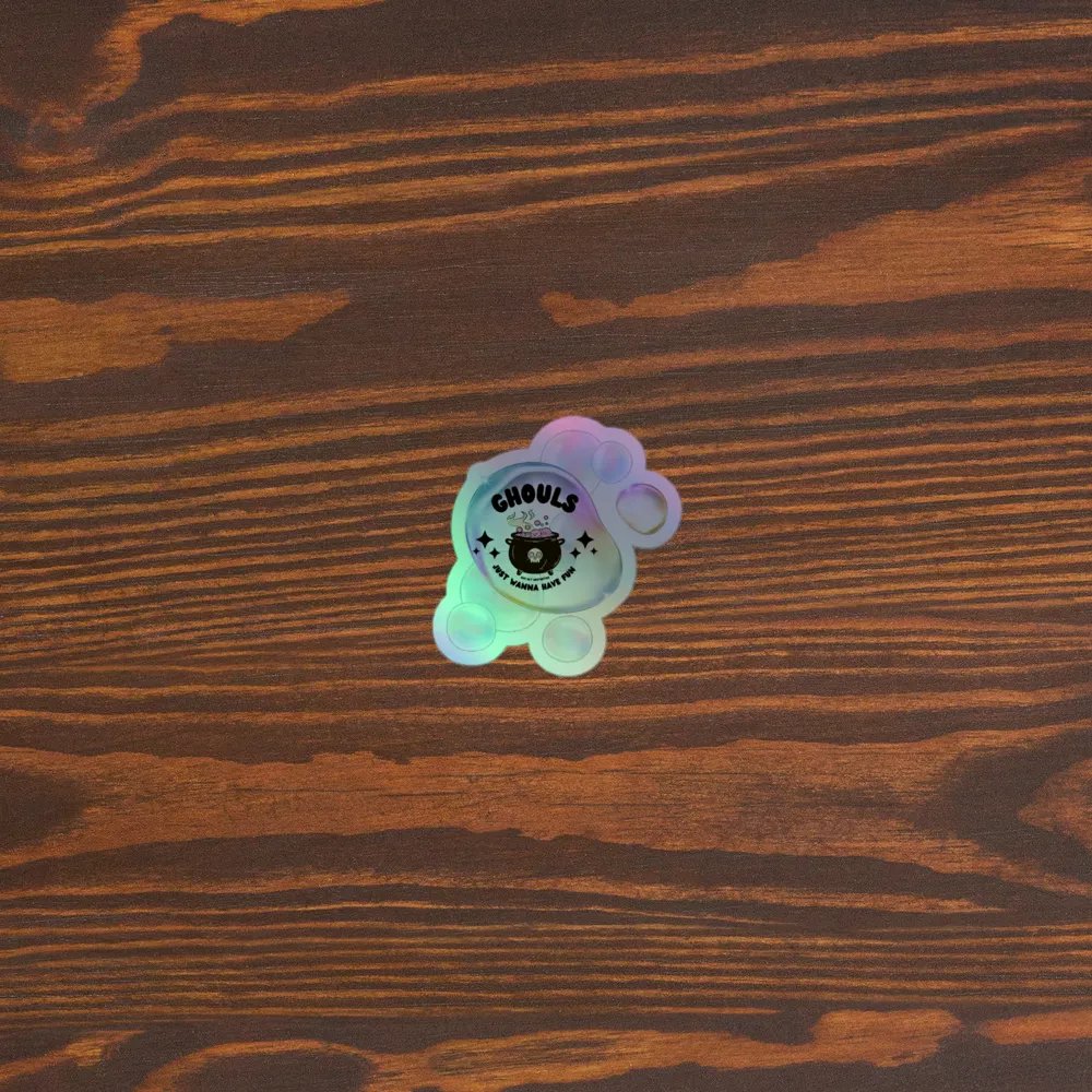 Ghouls Just Wanna Have Fun Holographic Sticker Sheet product image (2)