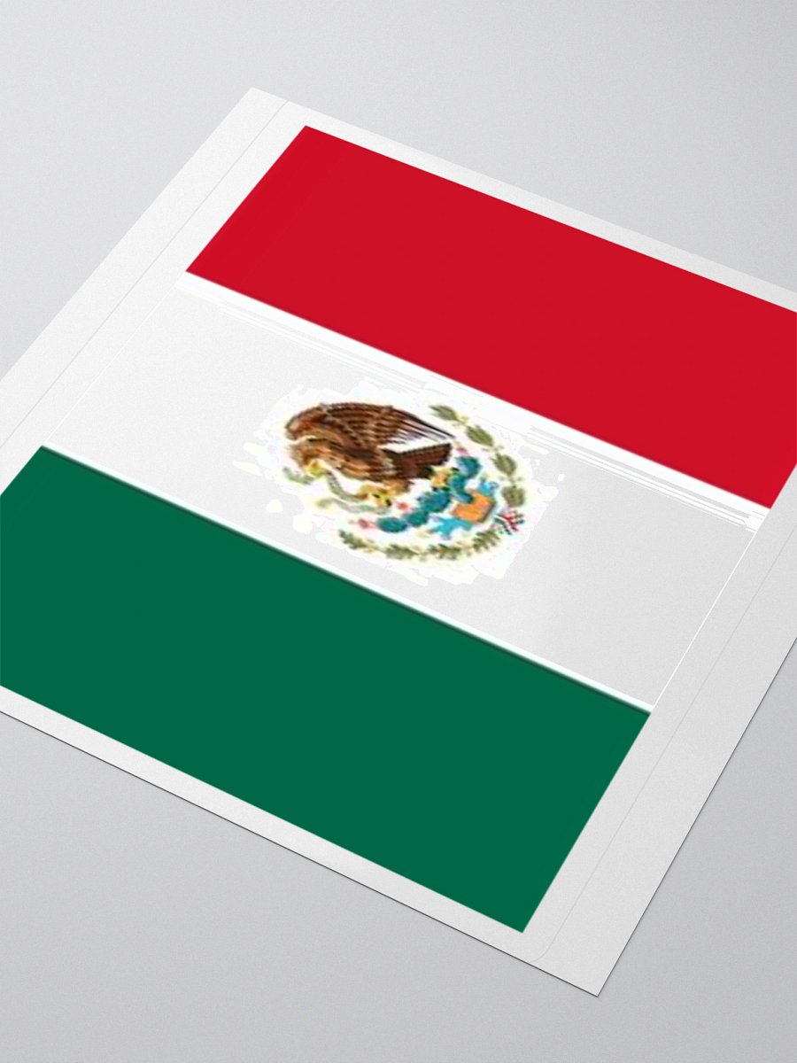 Mexico National Flag Sticker - Exclusive Vinyl Design, Multiple Sizes product image (8)