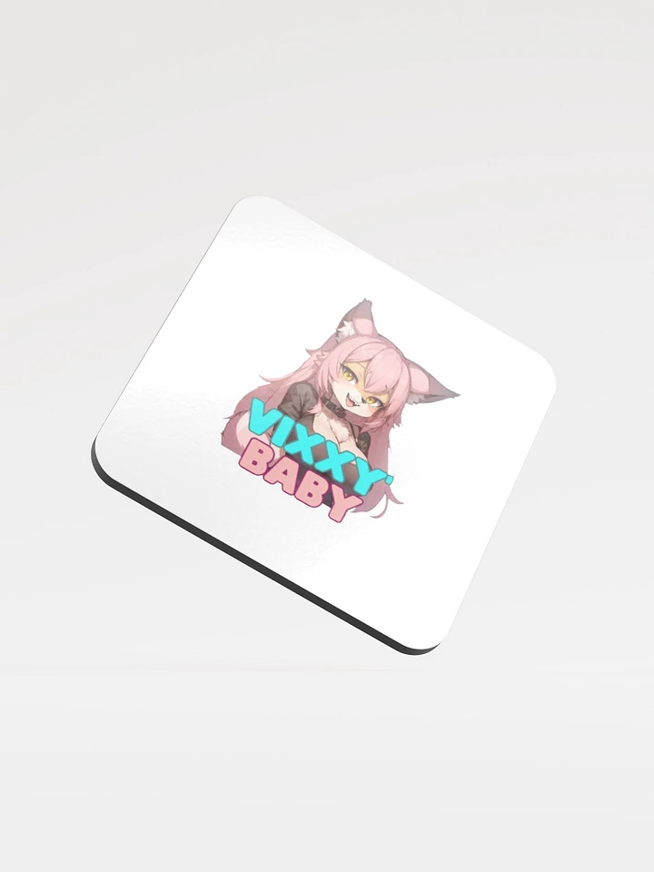 Vixxybaby Twitch Logo Glossed Cork Coaster product image (1)