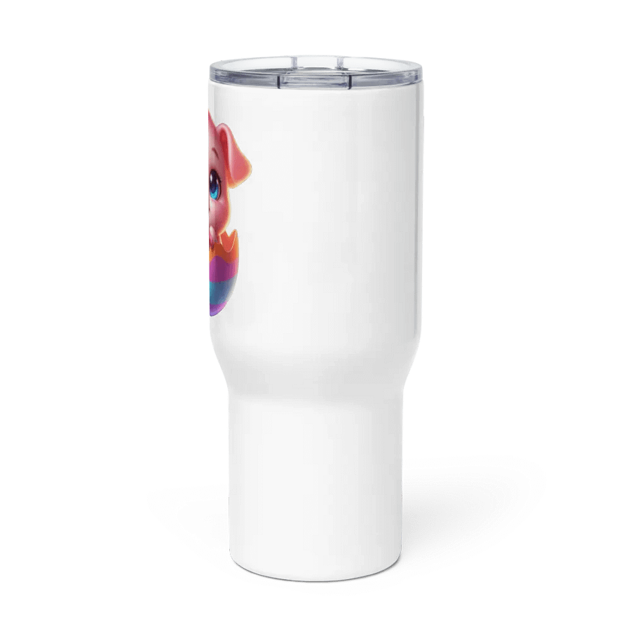 Pig Easter Egg - Travel Mug w/ Handle product image (3)