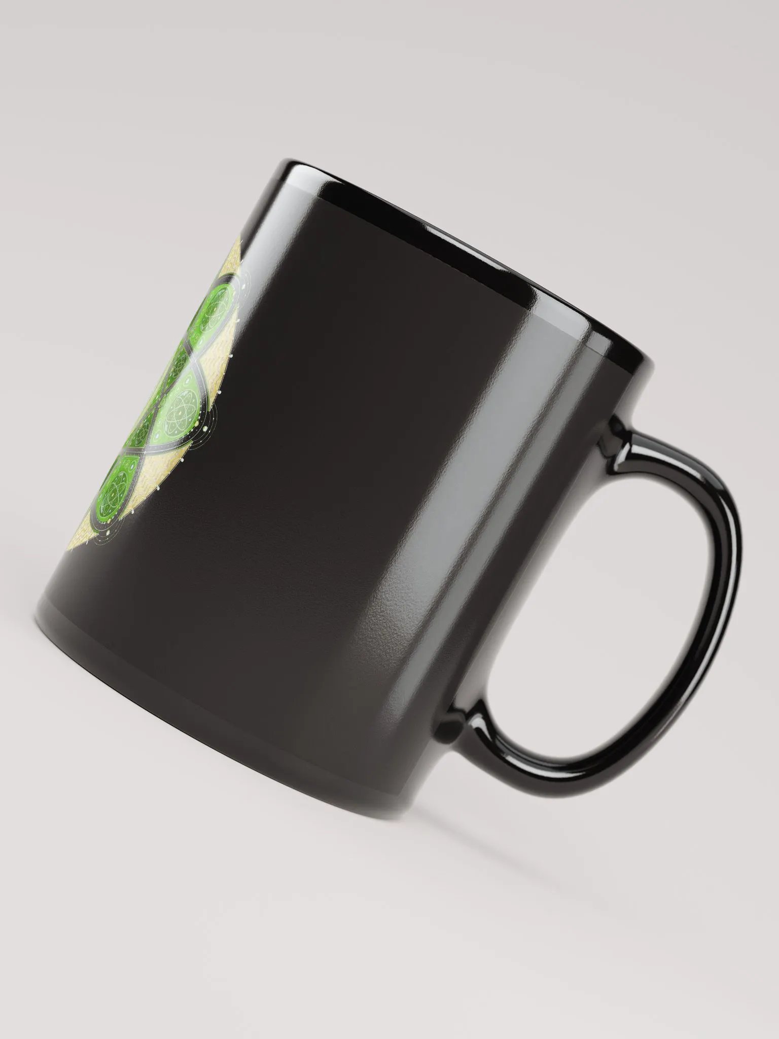 Mandala of Love Black Glossy Mug product image (5)