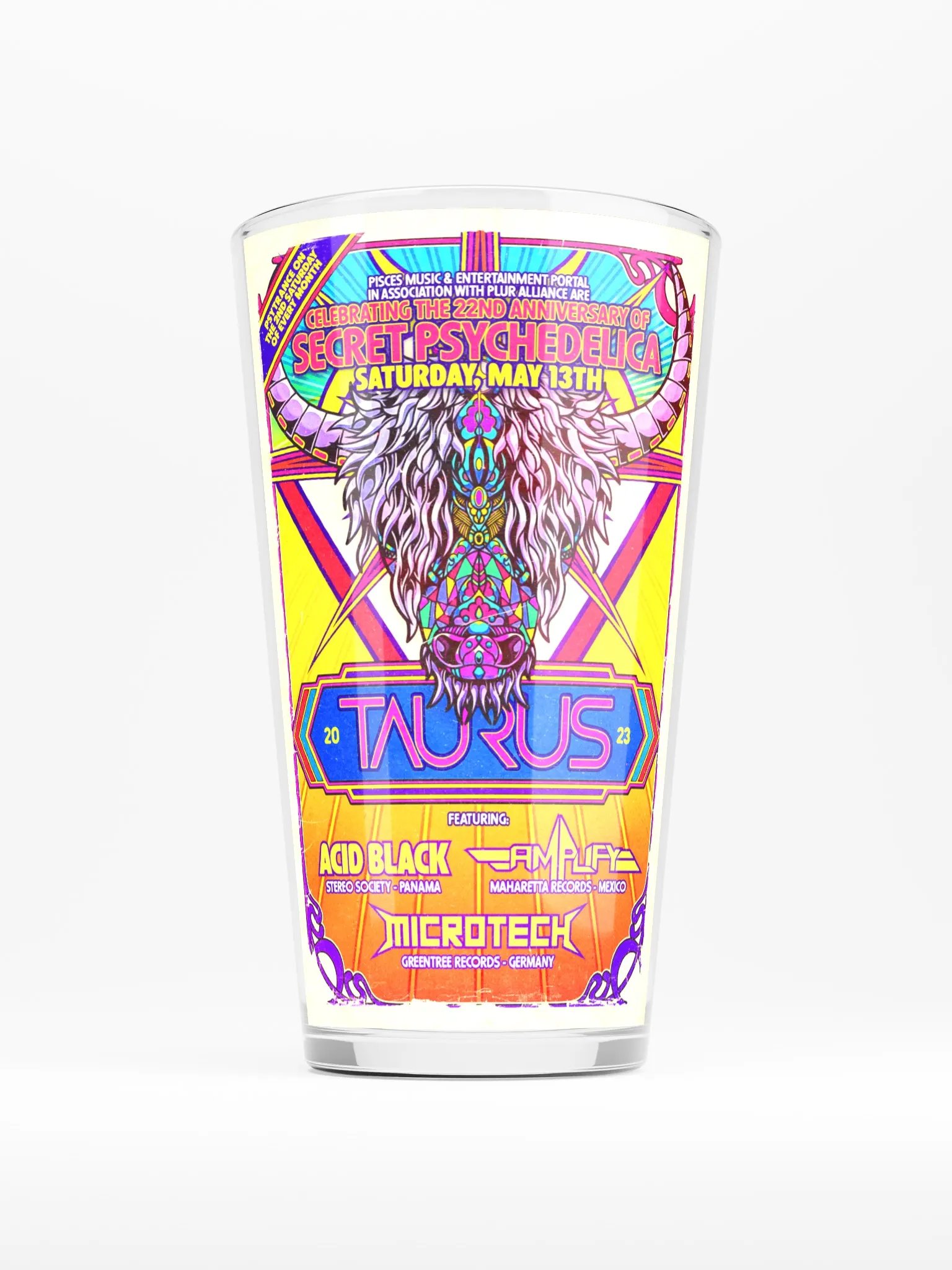 Taurus 2023 Shaker Pint Glass product image (1)