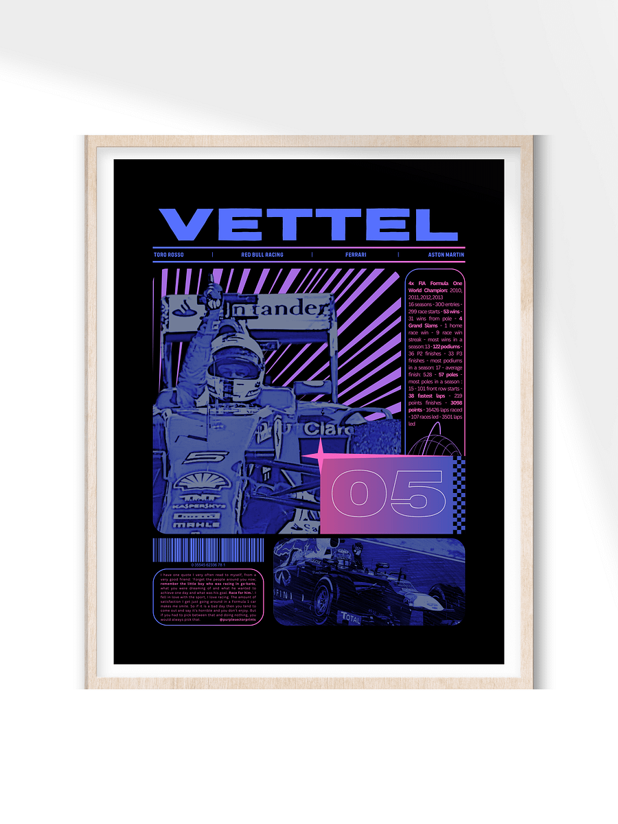 Sebastian Vettel 05 | Printable Posters (Set of 4) product image (4)