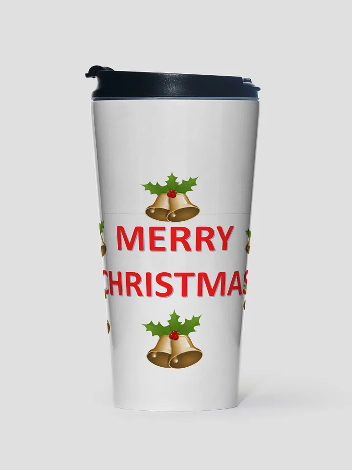 Golden Bells Merry Christmas Stainless Steel Travel Mug product image (1)