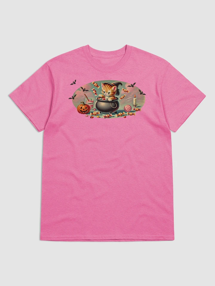 Kitten Cauldron Halloween Basic T-Shirt by Gildan product image (2)