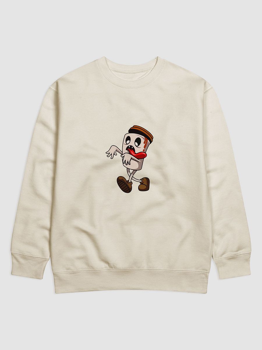Surprised Coffee Cup Cartoon Premium Sweatshirt product image (1)