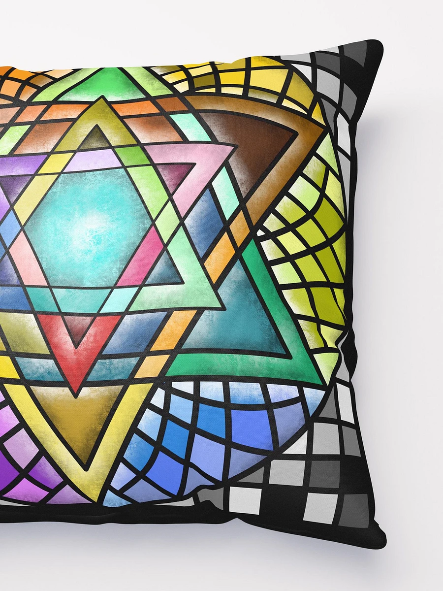 Star of David Stained Glass Pillow product image (5)