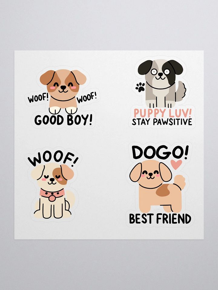 Kawaii Cute Puppy Stickers Pack – Kiss Cut Dog Stickers for Crafts, Scrapbooking & Laptops product image (1)