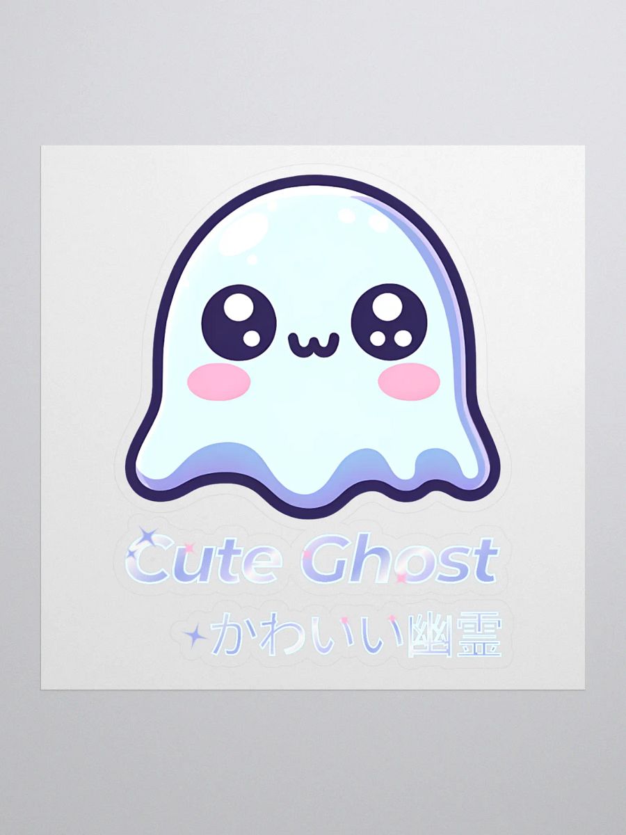 Cute Ghost Kiss Cut Sticker product image (1)