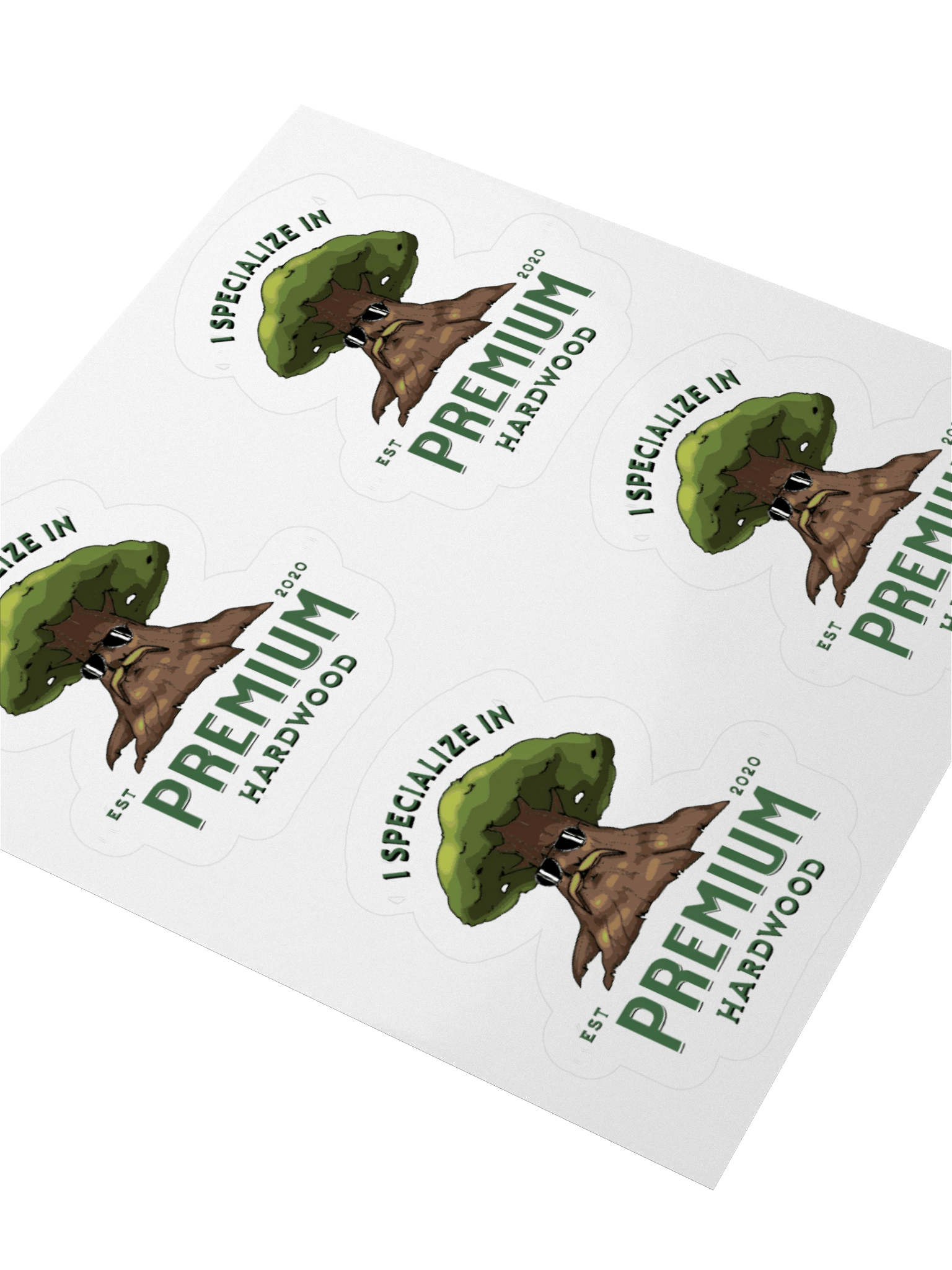 Premium Hardwood Kiss Cut Stickers (Set of 4) product image (8)