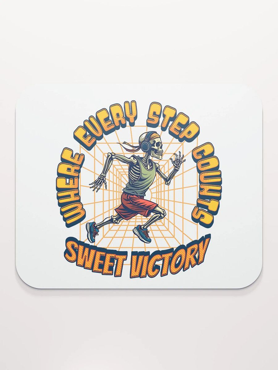 Where Every Step Counts Sweet Victory Runner Skeleton Stride Mouse Pad product image (2)