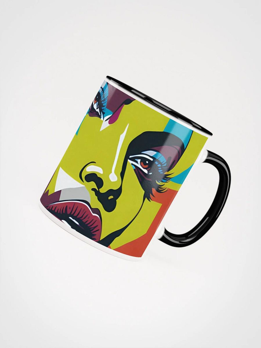 Vibrant Geometric Portrait Ceramic Mug product image (23)