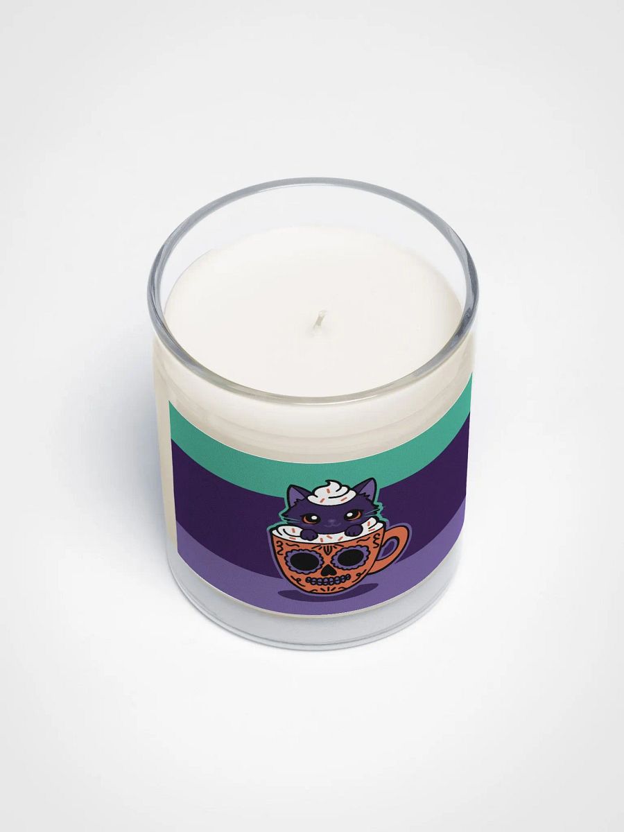 Sugar Skull Kitten Mug Soy Wax Glass Jar Candle product image (3)