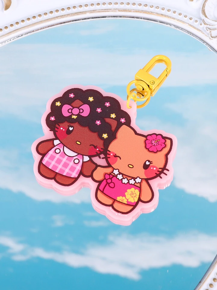 Afro + Aloha Kitty Keychain product image (1)