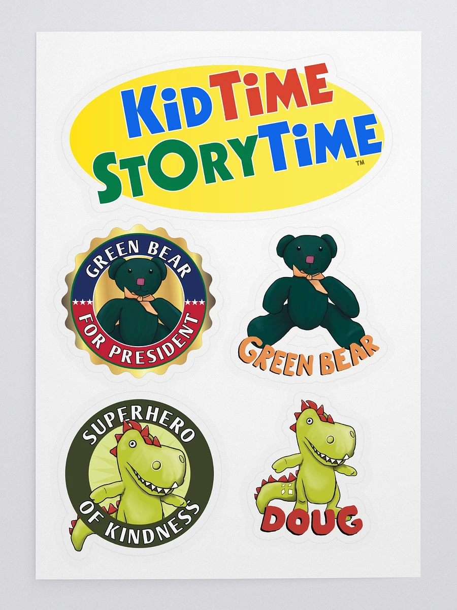Green Bear & Doug the Dinosaur Sticker Pack product image (3)