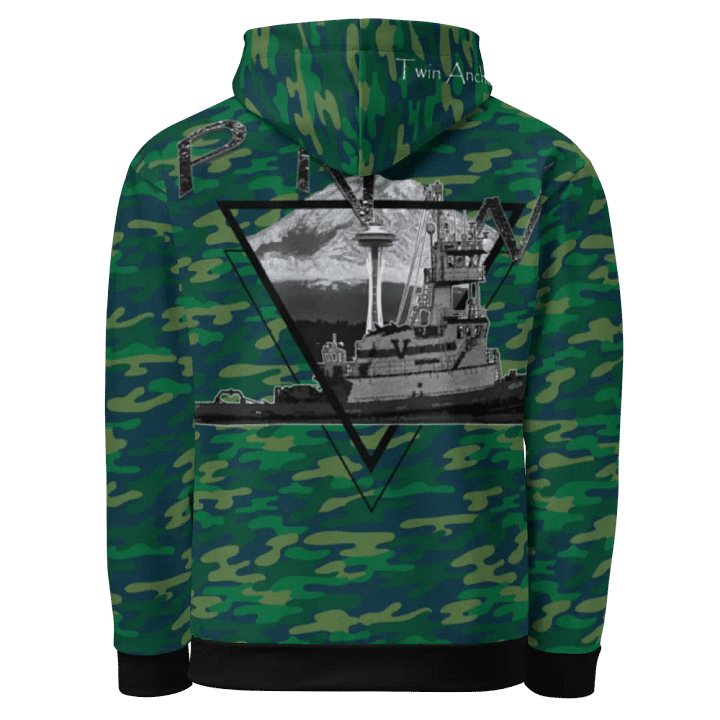 Teal Camouflage PNW 1 Hudson VB Hoodie product image (1)