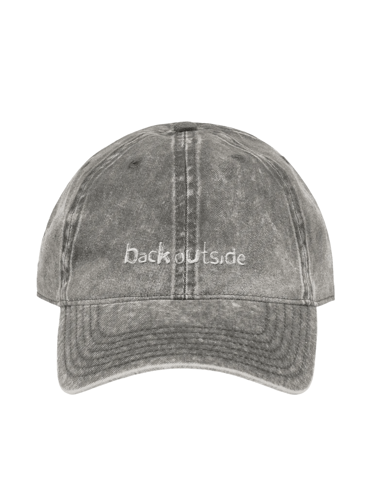Back Outside Charcoal Grey Dad Hat product image (1)