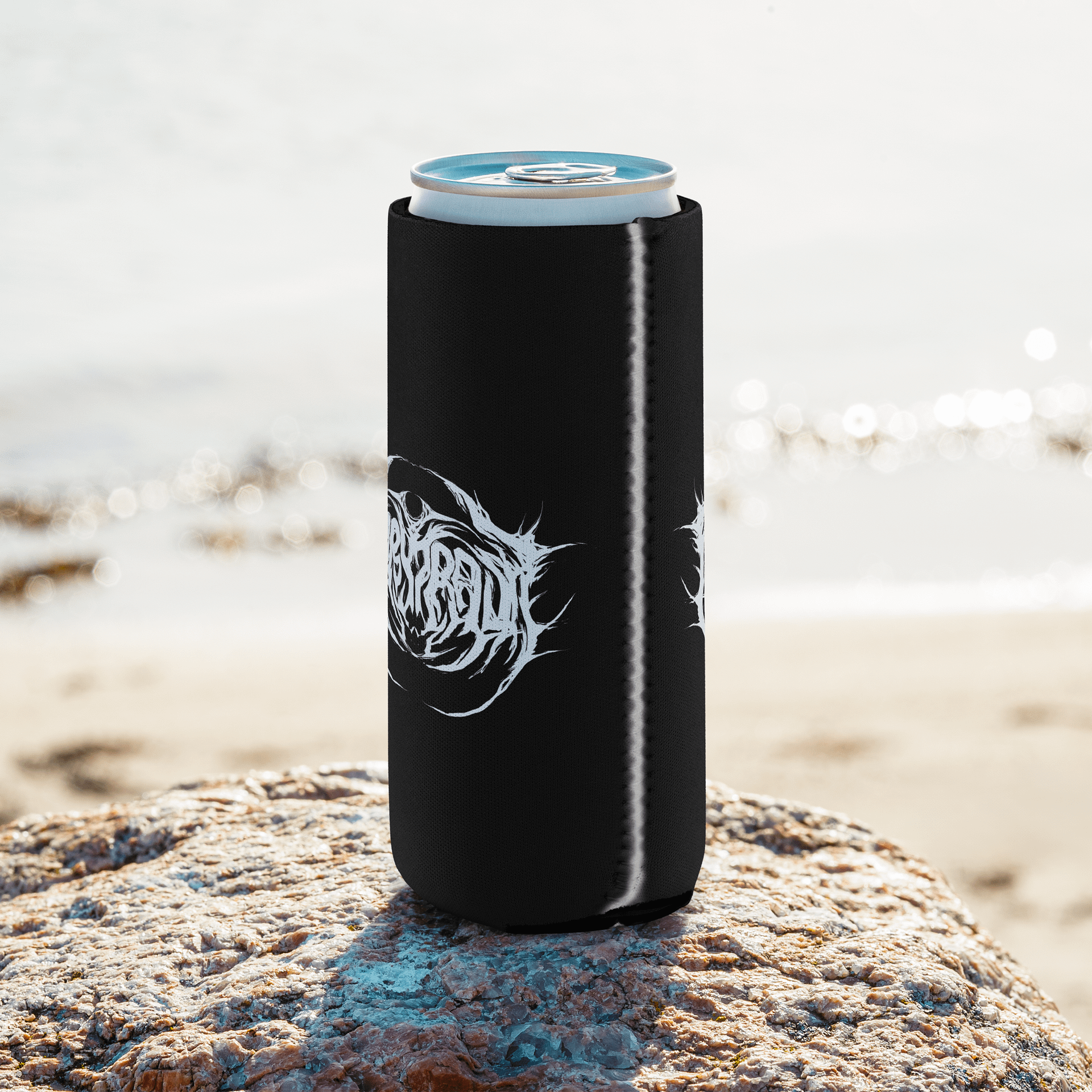 Metal Logo Koozie - White Print product image (17)