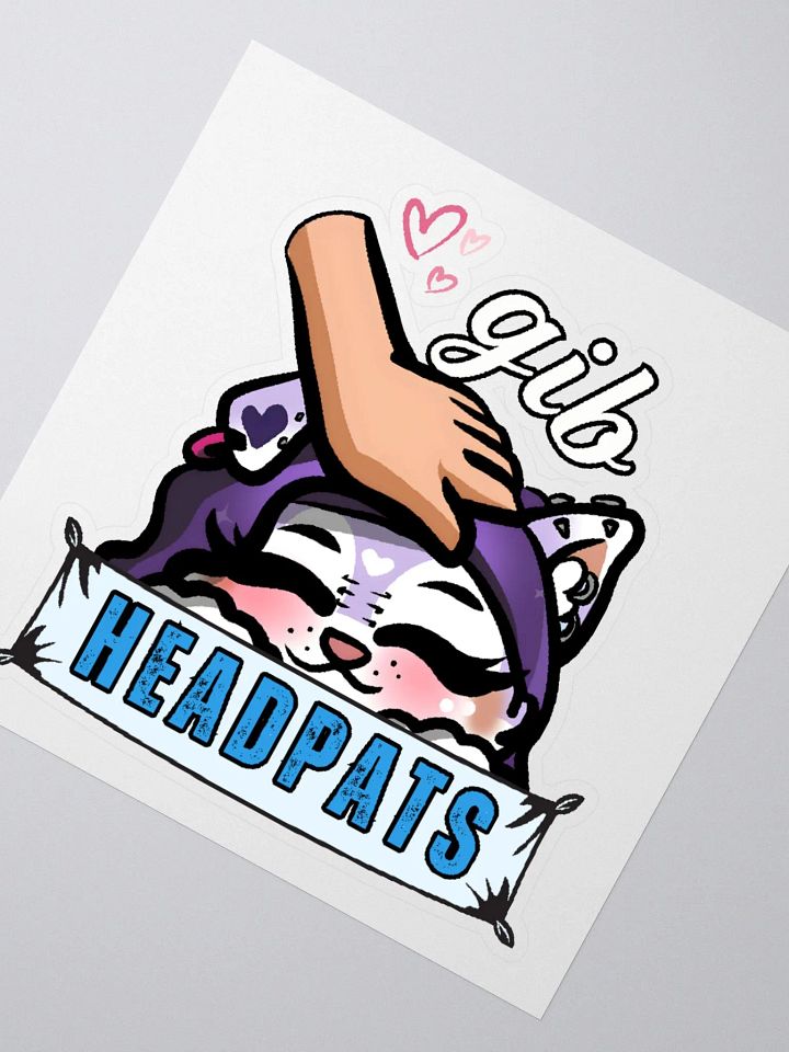 Gib Headpats Sticker product image (5)