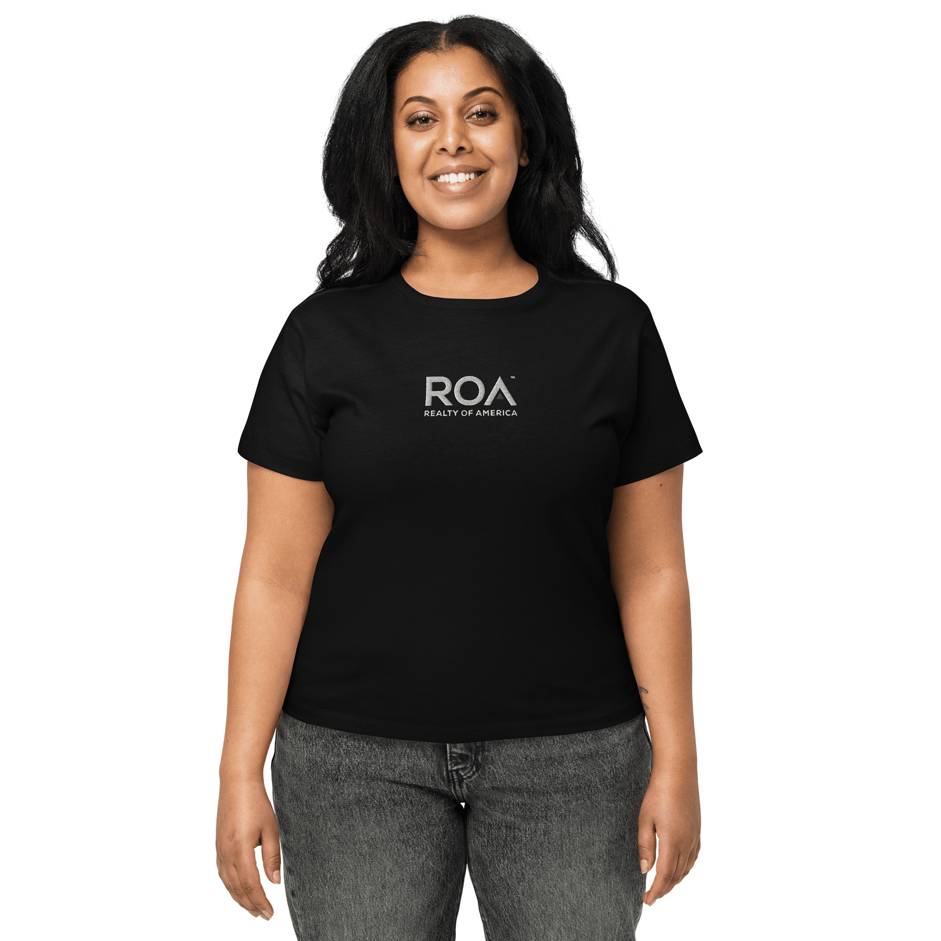 ROA High-Waisted Tee (Embroidered) product image (1)