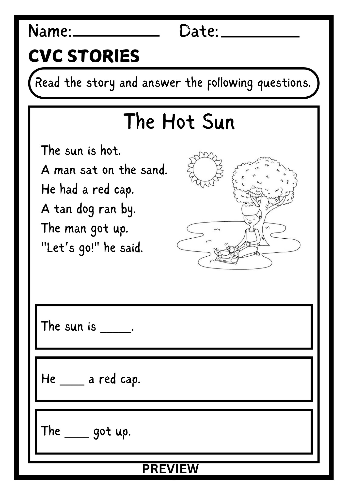 CVC Stories for Early Readers – Phonics Practice Bundle PDF product image (3)