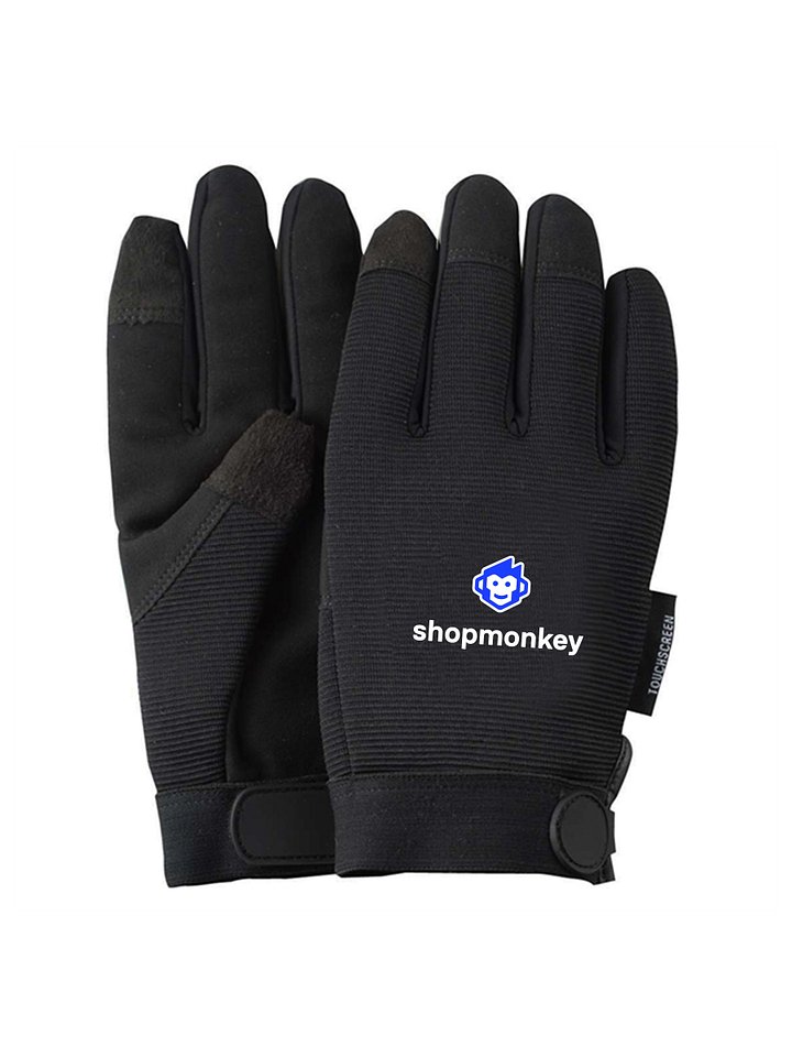 Mechanics Text Gloves with Oversized DTF product image (1)