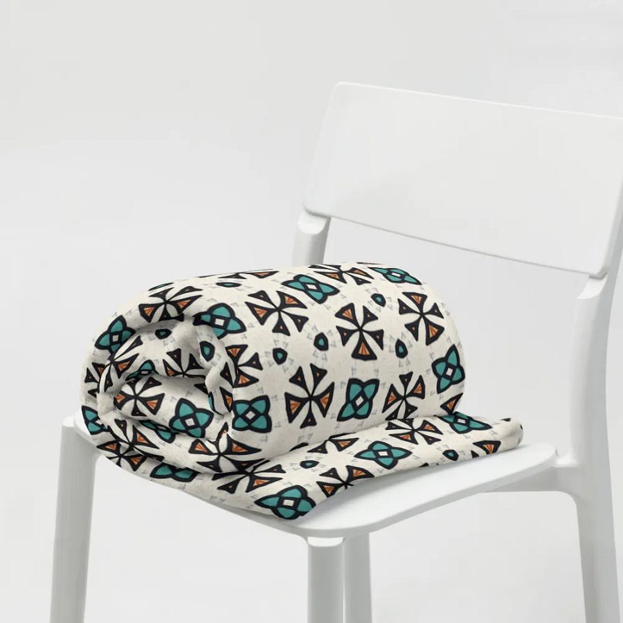 Abstract Florals Throw Blanket product image (9)