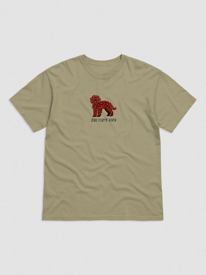Zero Fluffs Given T-Shirt(Embroidered) of a Cockapoo(Chocolate) product image (9)