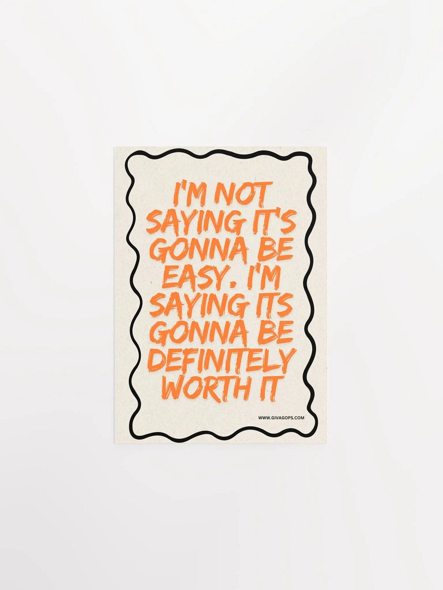 I'm Saying It's Gonna Be Wall Art product image (3)