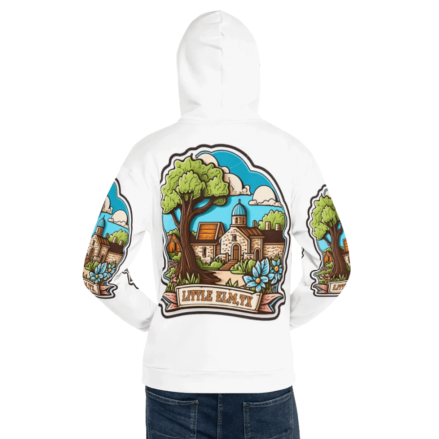 Little Elm Texas All-Over Scenic Hoodie product image (10)