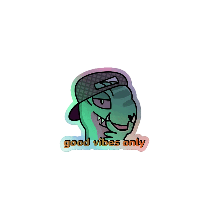 Raptor Boi Good Vibes Only sticker product image (1)