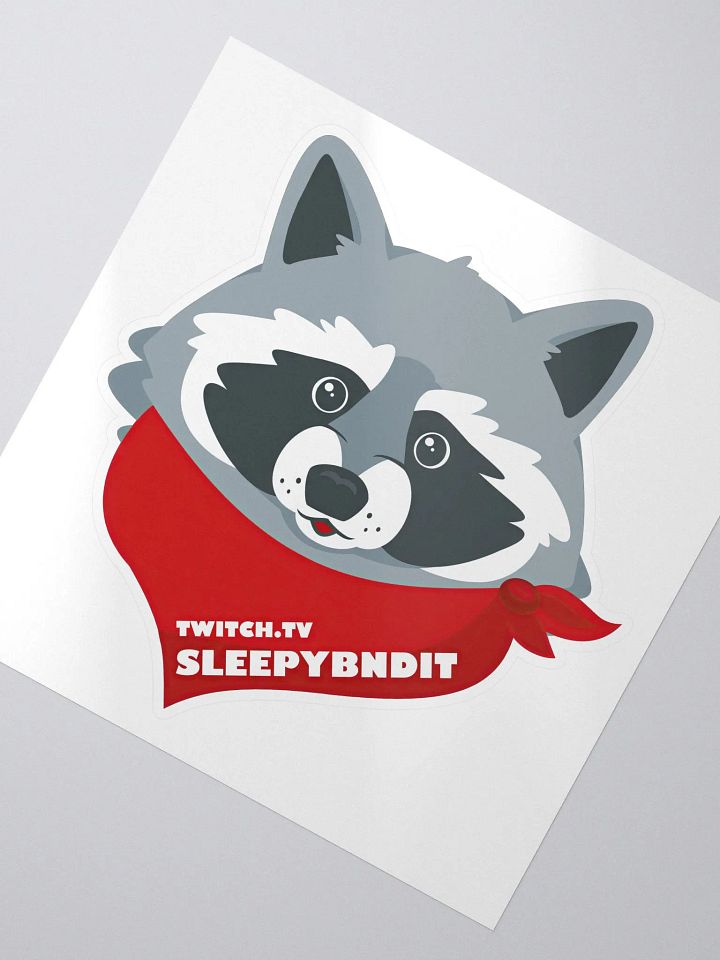 Sleepy Bandit Logo Sticker with Twitch Handle product image (2)