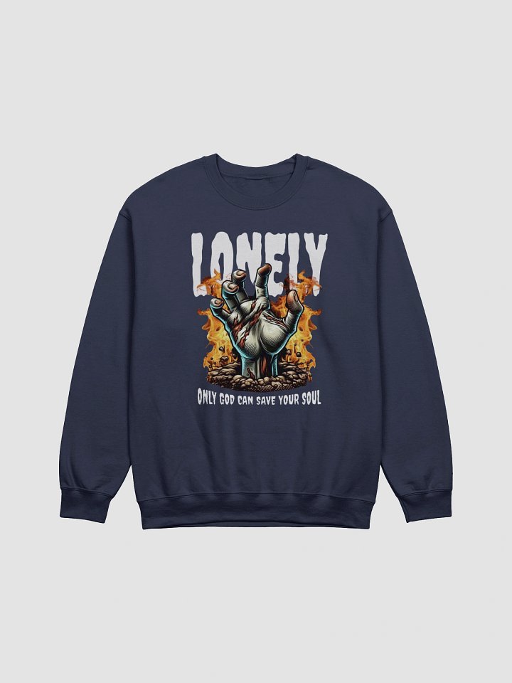 Lonely Hand Flame Graphic with Spiritual Sweatshirt product image (1)