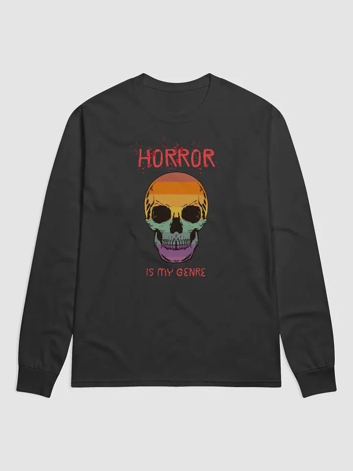 Horror is my Genre Long Sleeve Black Shirt product image (1)