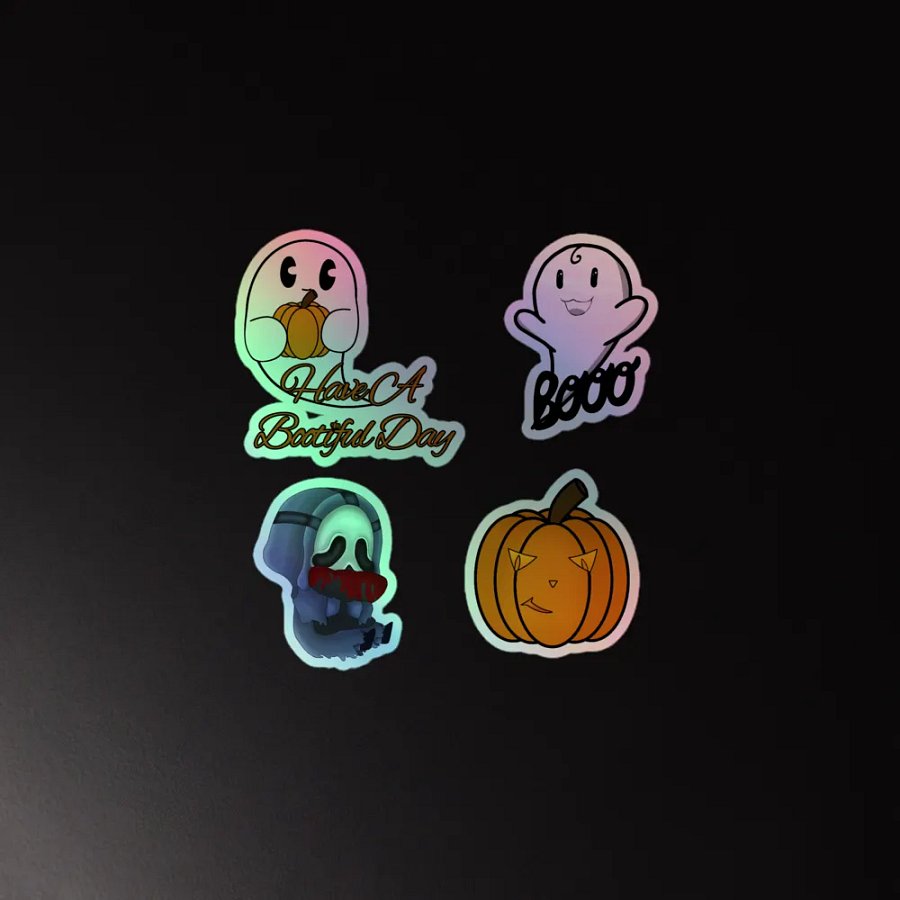 Boo-tiful Halloween Holographic Sticker Set product image (2)