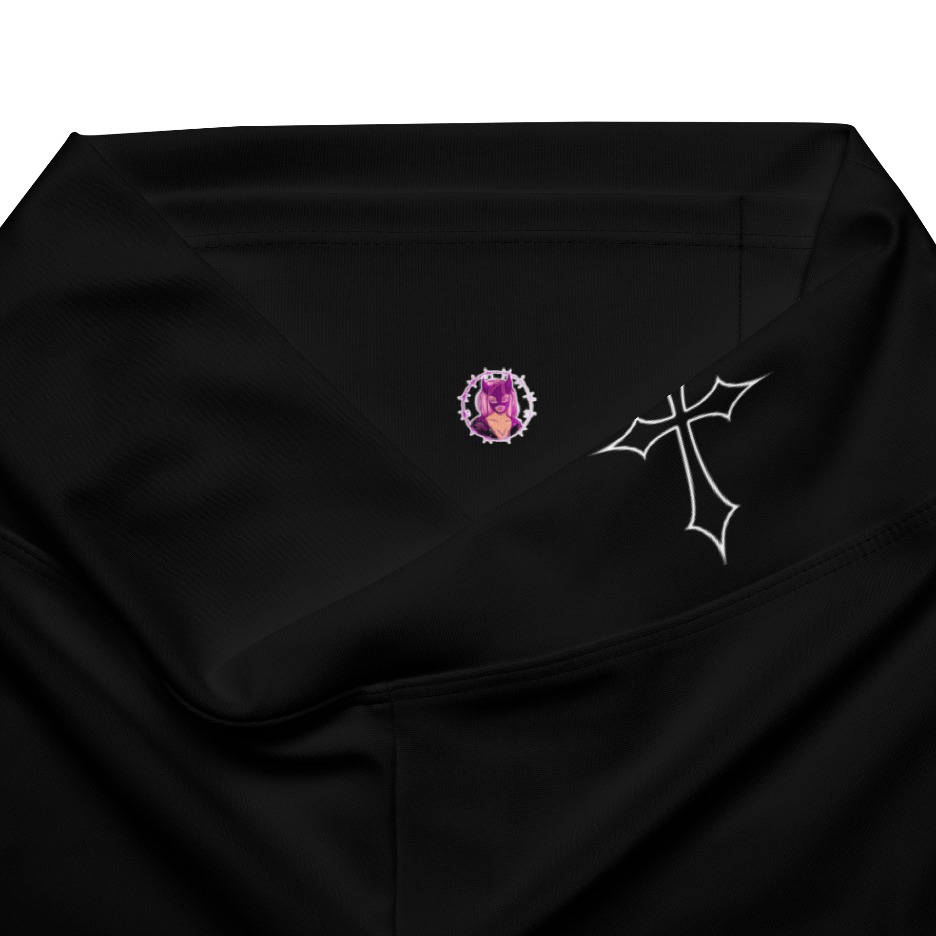 Goth Girl Flare Leggings (Recycled Polyester) product image (10)