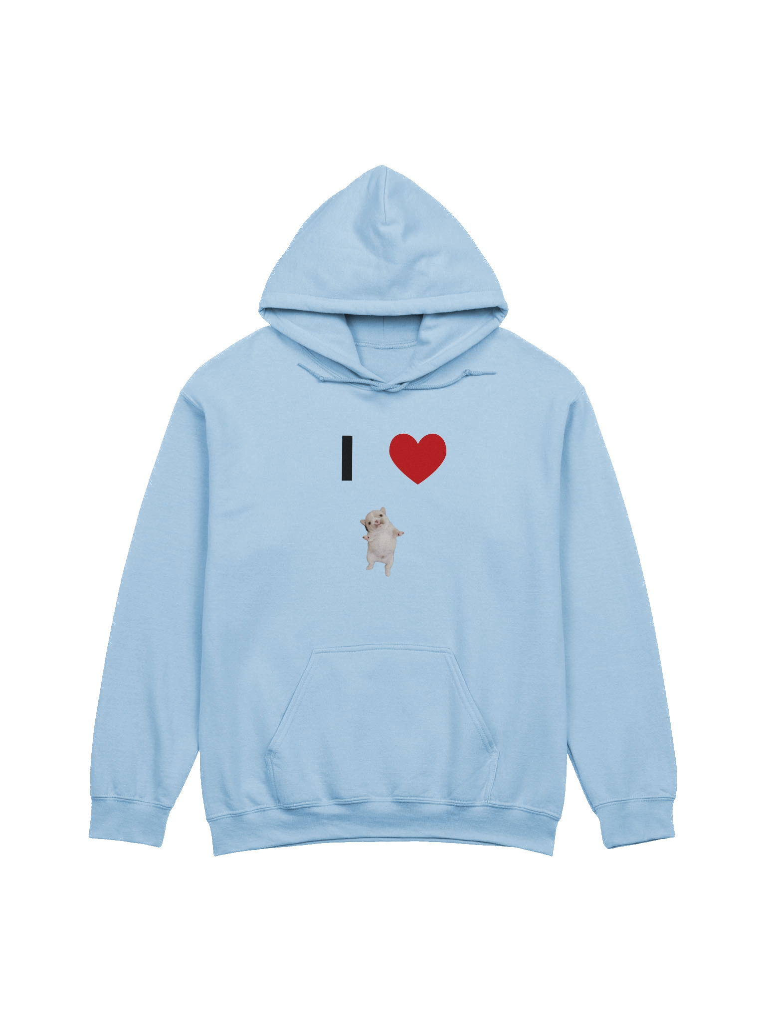 I HEART PIBBLE (hoodie) - light colors product image (1)