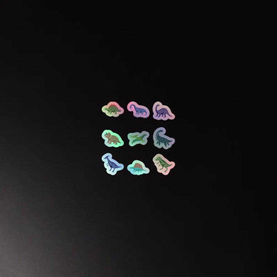 Dino Delight Holographic Sticker Pack product image (2)
