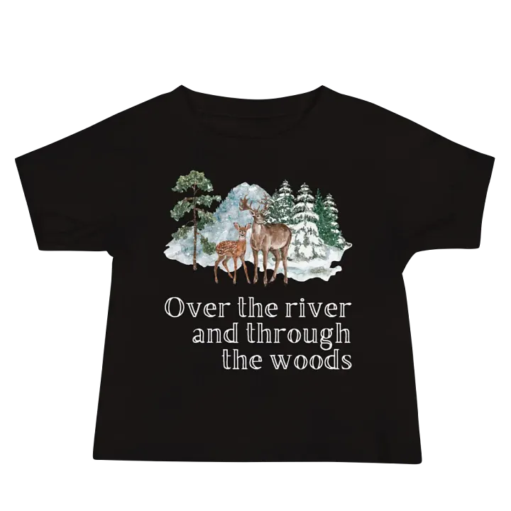 Over the River and Through the Woods Winter Holiday Toddler T-Shirt product image (1)