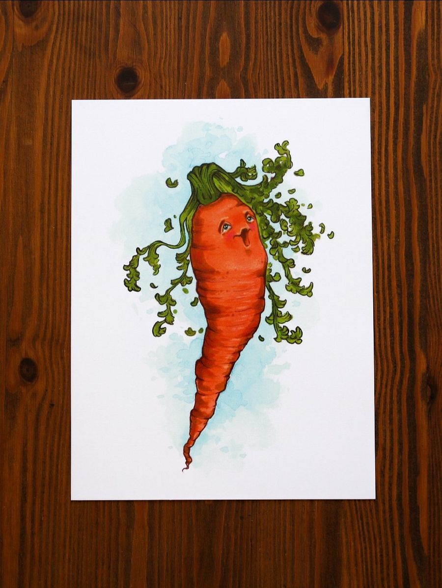HAPPY CARROT PRINT product image (1)