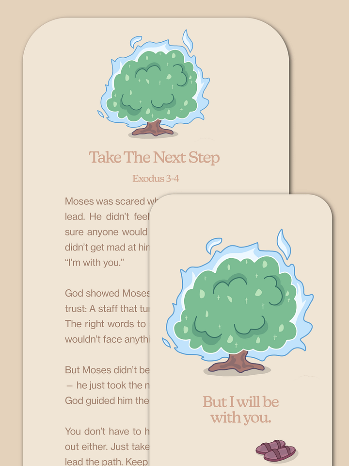 “Take the Next Step” — Moses: Exodus 3–4 Devotional + Lock Screen product image (1)