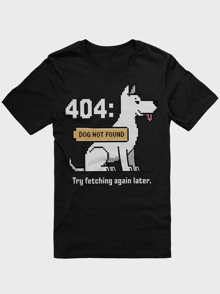 404: Dog Not Found Pixel Art T-Shirt product image (1)