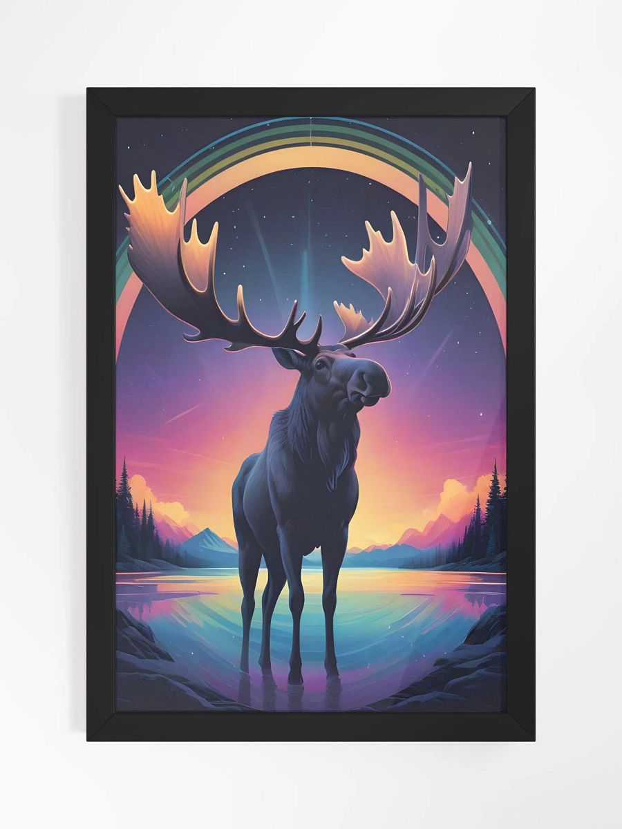 Moose Sunset Framed Poster product image (2)