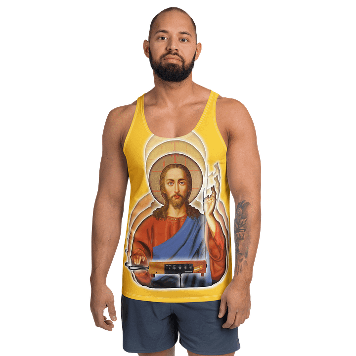 The Holy Theremin by Frank Fonik, classic synth Tribute, Regular fit Tank Top product image (1)